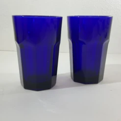 1950s Art Deco Libbeys Cobalt Blue Tumblers - Set Of 12. -Libbey Shop 1950s art deco libbeys cobalt blue tumblers set of 12 1466