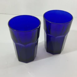1950s Art Deco Libbeys Cobalt Blue Tumblers - Set Of 12. -Libbey Shop 1950s art deco libbeys cobalt blue tumblers set of 12 6245