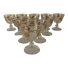 1950s Libbey Glass Co. Golden Foliage Wine Glasses Set Of 11 -Libbey Shop 1950s libbey glass co golden foliage wine glasses set of 11 3911
