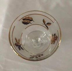 1950s Libbey Glass Co. Golden Foliage Wine Glasses Set Of 11 -Libbey Shop 1950s libbey glass co golden foliage wine glasses set of 11 9870