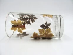 1960 American Textured Gold Leaf Leaves Vine Glass Tumblers - Set Of 8 -Libbey Shop 1960 american textured gold leaf leaves vine glass tumblers set of 8 5107