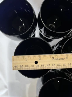 1970’s Libbey Mid Century Black Water/Wine Goblets - Set Of 9 -Libbey Shop 1970s libbey mid century black waterwine goblets set of 9 5938