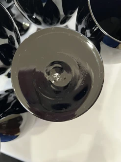 1970’s Libbey Mid Century Black Water/Wine Goblets - Set Of 9 -Libbey Shop 1970s libbey mid century black waterwine goblets set of 9 9983