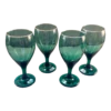 1980s Libbey Juniper Gold Rimmed Wine Glasses- Set Of 4 -Libbey Shop 1980s libbey juniper gold rimmed wine glasses set of 4 7953