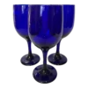 1980’s Vintage Libbey Cobalt Blue Wine Glasses -Set Of 3 -Libbey Shop 1980s vintage libbey cobalt blue wine glasses set of 3 6505