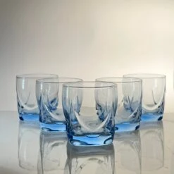 2000s Libbey Glass Company "Carrington Misty Blue Drinking Glasses Set- 10 Pieces -Libbey Shop 2000s libbey glass company carrington misty blue drinking glasses set 10 pieces 4558