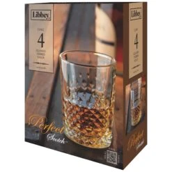 Libbey 56616 4 Piece Perfect Scotch 12 Ounce Glass Set