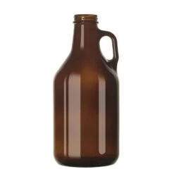 Libbey 70216 Amber 32 Oz. Growler With Lid -12 / CS