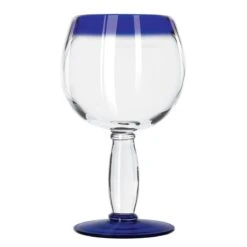 Libbey 92314 Aruba Blue Rim 21 Oz. Martini / Cocktail Glass - 12 / CS