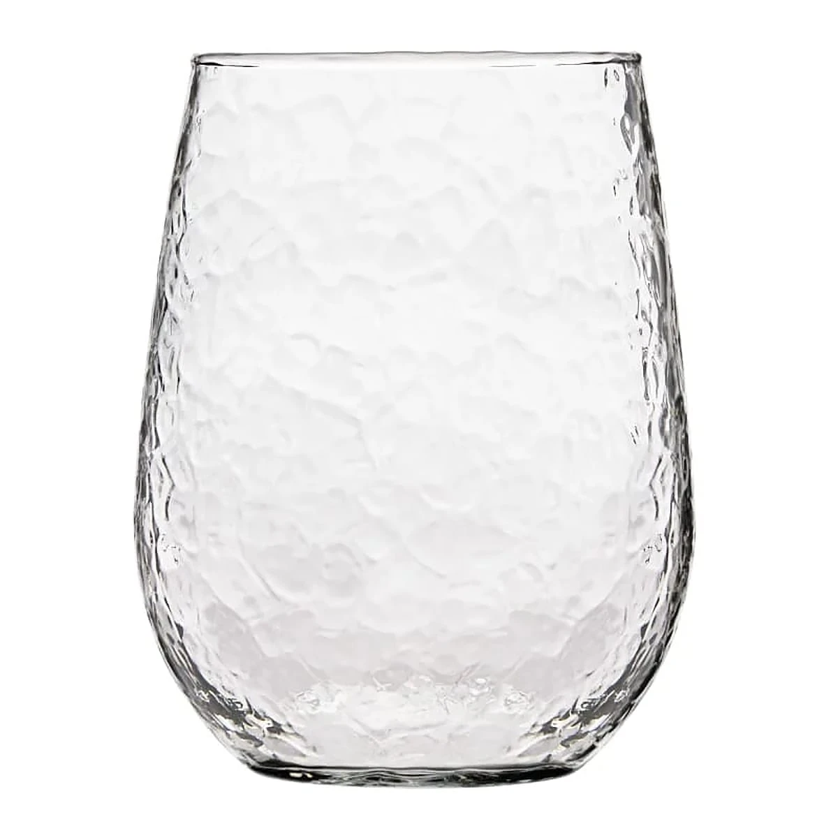 Libbey 1082 Molten 17 Ounce Stemless Wine Glass - 12 / CS 3 Libbey 1082 Molten 17 Ounce Stemless Wine Glass - 12 / CS