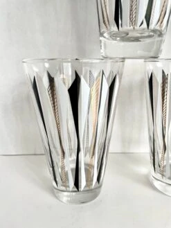 Mid-Century Modern Arrow Design Tumbler Glasses- Set Of 6 -Libbey Shop mid century modern arrow design tumbler glasses set of 6 2001