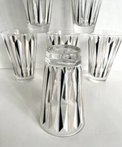Mid-Century Modern Arrow Design Tumbler Glasses- Set Of 6 -Libbey Shop mid century modern arrow design tumbler glasses set of 6 3841