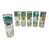 Midcentury 22k Gold Tall Glassware- Set Of 6 -Libbey Shop midcentury 22k gold tall glassware set of 6 9579