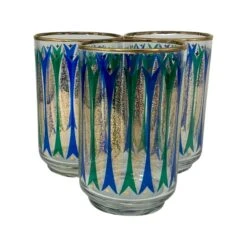 Set Of 8 Libbey Mid-Century Modern Tumblers -Libbey Shop set of 8 libbey mid century modern tumblers 9858