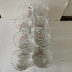 Vintage Libbey Southern Belle Magnolia Glass Tumblers- Set Of 8 -Libbey Shop vintage libbey southern belle magnolia glass tumblers set of 8 0640