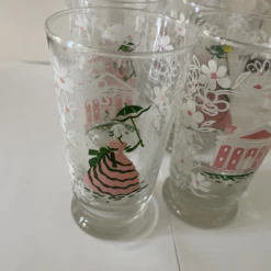 Libbey Shop -Libbey Shop vintage libbey southern belle magnolia glass tumblers set of 8 2347