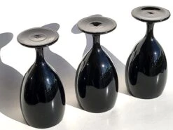 Vintage Libbey Water Goblet Glasses In Black Cobalt, Set Of 3 -Libbey Shop vintage libbey water goblet glasses in black cobalt set of 3 4573