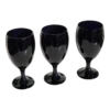 Vintage Libbey Water Goblet Glasses In Black Cobalt, Set Of 3 -Libbey Shop vintage libbey water goblet glasses in black cobalt set of 3 8185